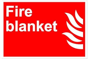 CORTAN360 Fire Blanket Fire OSHA/ANSI Label Decal Sticker Sticks to Any Surface 10x7