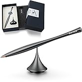 Kavura Metal Gravity Spinner Pen – Crafted with Japanese Precision, Anodized for a Sleek Metallic Finish – Relieves Stress & Sparks Creativity – Elegant Gift for Professionals and Graduates (Black)