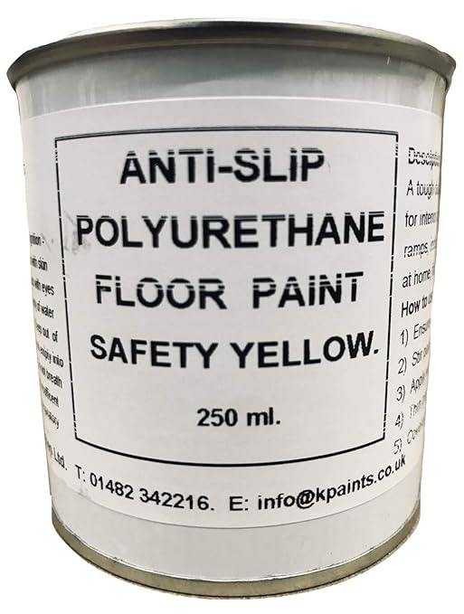 1 x 250ml Safety Yellow AntiSlip Floor Line Marking Paint Amazon.co