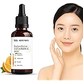 Bio Mystery Vitamin C Face Serum with Hyaluronic, Ferulic, Aloe Vera & Vitamin E – Daily Use Lightweight Serum – Clean Formulation for All Skin Types – Fast Absorbing & Non-Greasy – 33 ml / 1.11 Oz