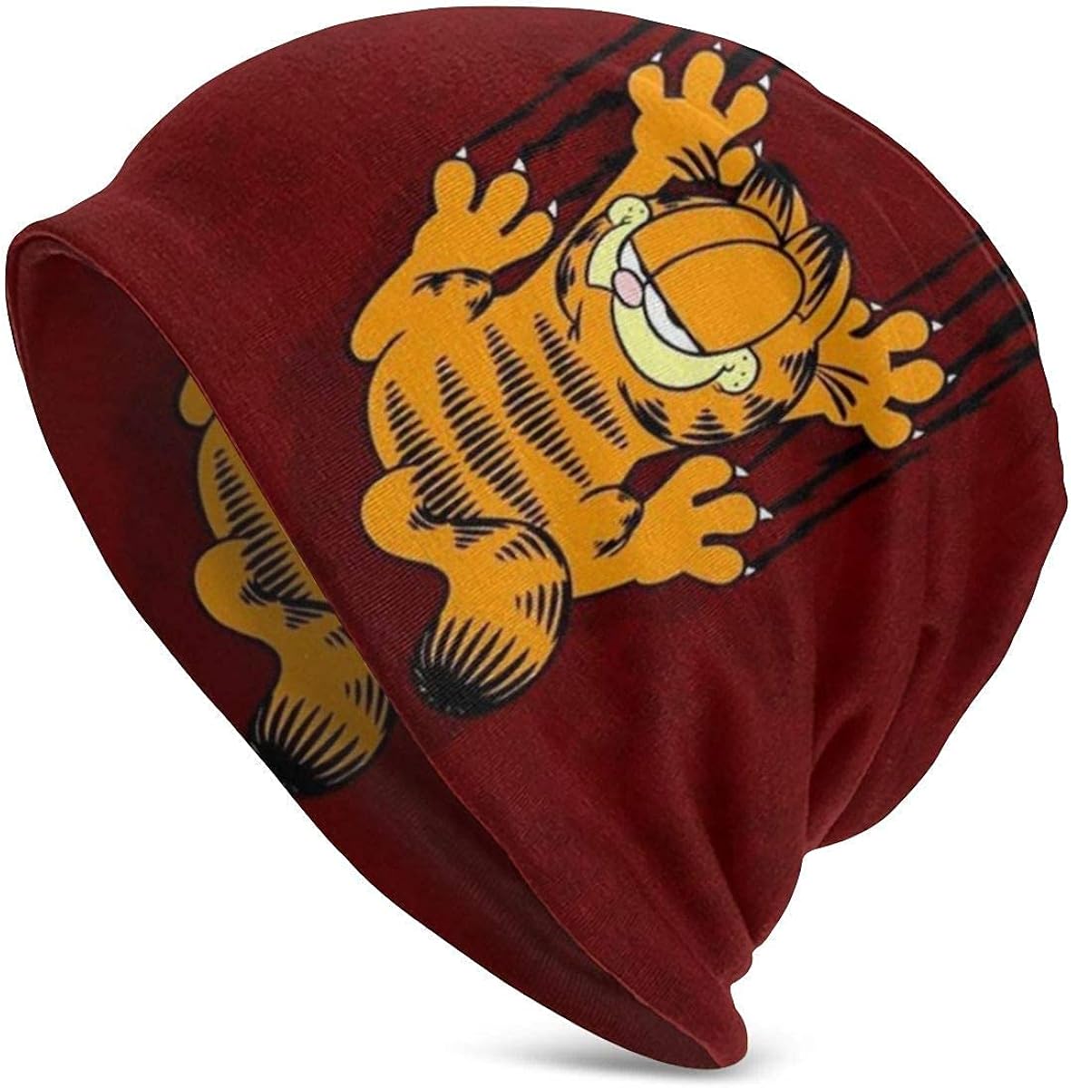 IUBBKI Garfield Cartoon Cat Adult Men's Knit Hat Multifunctional