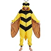 YUTCOTC Bee Onesie Pajamas,Bee Costume Animal Costume Adult
