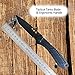 Pocket Folding Tanto Knife with Clip and Hanging Hole，60HRC Black-Oxide 8Cr13Mov Blade EDC Survival Tactical Military Knives for Self Defense Camping Outdoor (5.2-inch Closed)