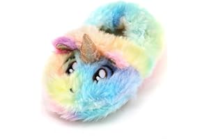 Csfry Girls Slippers Fuzzy Warm Soft Slipper