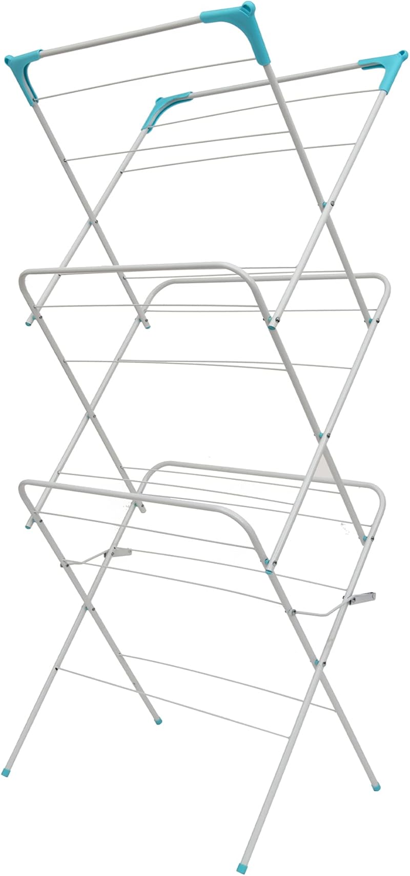 Straame 3 Tier Clothes Airer White 63 x 46 x 138 Drying Rack