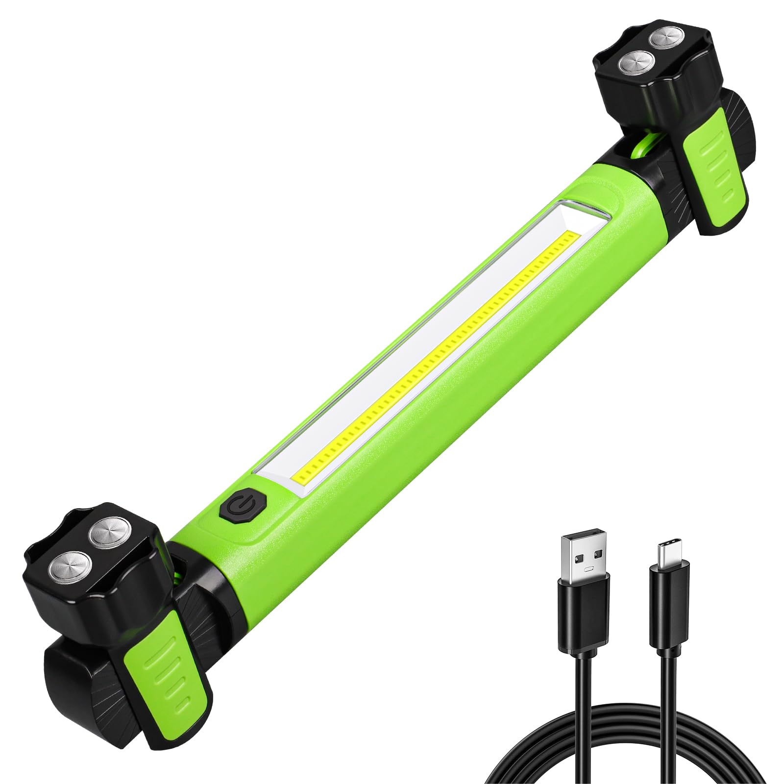 Photo 1 of Work Light, 2500LM Bright LED Work Lights, 5200mAh Rechargeable Magnetic Underhood Work Light with Hooks, Cordless Battery Powered Mechanic Light for Car Repairing/Inspection/Garage/Workshop/Emergency