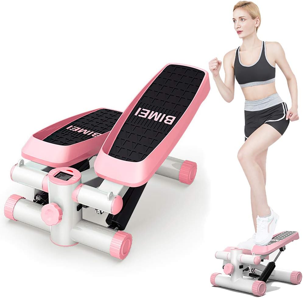 ROCK1ON Indoor Stair Stepper Portable Home Gym for Women and Man Climbing Machine Cardio Fitness Stepper with LCD Monitor Exercise Machine for Full-Body Workout