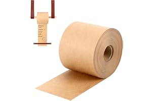 SMAODSGN 3 Inch Kraft Note Paper Roll for Wall Mounted Holder Brown Grocery List Roll Butcher Paper Roll Holder Dispenser Memo Board for Home Decor DIY to-do List 164ft