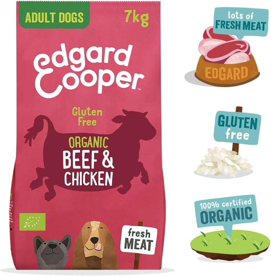 Edgard Cooper Organic Dry Dog Food, (Organic Beef, 7kg), Grain & Gluten Free, Joint & Bones Supplement for Dogs fresh meat - Image 3
