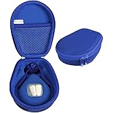 Hermitshell Case for AfterShokz Trekz Air/AfterShokz Aeropex/Titanium Mini/Shokz OpenRun Pro/SHOKZ OpenRun Pro 2 Open Ear Wireless Bone Conduction Headphones AS650 / AS800 (Ocean Blue)(Only Case)
