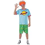 Men's Rugrats Chuckie Finster Outfit Funny Theme Party Halloween Costume