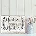 Home Sweet Home Wooden Wall Sign, Shabby Chic Farmhouse Wall Decor, Decorative Hanging Sign for Home, Kitchen, Living Room