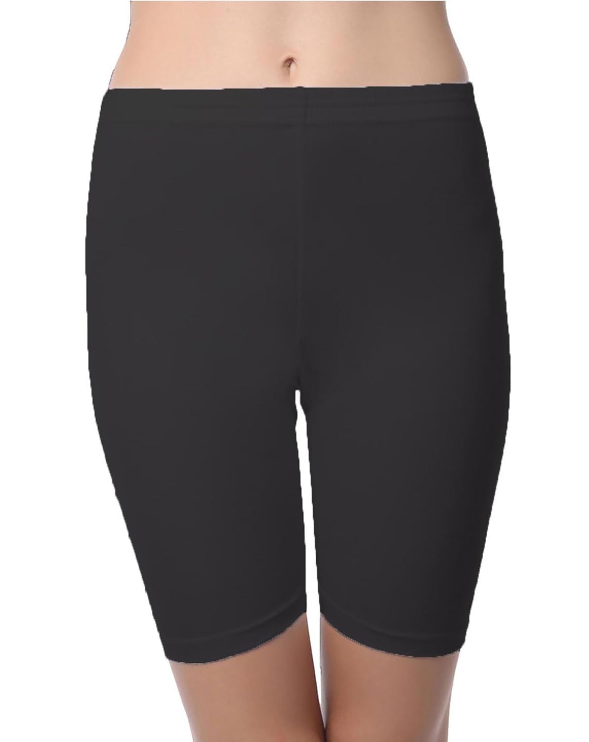 sri belha fashions sbf solid plain hosiery shorts tight knee length cotton lycra cycling shorts/tights/yoga pant for women's