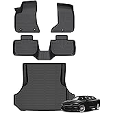 AZYT Floor Mats & Cargo Liner for Dodge Charger RWD/Chrysler 300 RWD 2011-2023 All Weather Automotive TPE Liners Set Anti-Slip Waterproof Floor Liners Accessories (Car Mats+Trunk Mat) Black