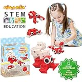 Click-A-Brick Sandy Sidekicks 30pc Building Blocks Set | Best STEM Toys for Boys & Girls Age 4 5 6 Year Old | Kids 3D Creative Puzzle Fun | Top Educational Learning Gift For Children Ages 4 - 12