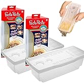 Fasta Pasta Microwave Pasta Cooker- The Original (2PK)- Cooks up to 4 Servings- No Mess, Sticking or Waiting For Boil- Perfec