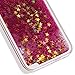 Galaxy Core Prime Case,NSSTAR Galaxy Core Prime [Liquid][Glitter] Case,Creative Design Flowing Liquid Floating Bling Glitter Sparkle Stars Clear Hard Case for Samsung Galaxy Core Prime G360(Hot Pink)