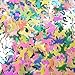 JPACO Unicorn Confetti (50 grams, 1,500 PCS) Rainbow Iridescent Pastel Confetti for Birthdays, Surprise Party, Unicorn Party Supplies, and Decorations