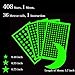 Airbin Glow in The Dark Stars Decals Stickers Pack of 446,408 Stars,1 Moon, 36 Meteor Tail and 1 Constellation Guide,Luminous Stars, Brightest Glowing Stars Decal, Wall Stickers for Kids