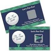 Par-Tee Time - Golf Birthday or Retirement Game Scratch Off Cards - 22 Ct | Golfing Themed Scratch Off Tickets, Interactive Game for Guests, Party Game for Adult Bday or Retirement, USA-made