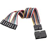 ELFJMZP 16-pin to 8x2-pin Splitter Cable Adapter Super Micro Server Chassis Front Panel Cable Extension Adapter 22cm/8.8in