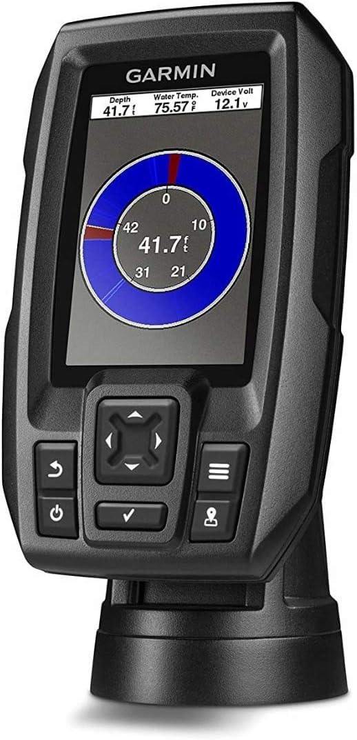 Garmin Striker™ 4 Fishfinder Worldwide Version w/77/200kHz - 4-Pin Transducer w/Transom & Trolling Motor Mounts