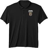 Vegas Golden Knights Power Play Black Officially Licensed Performance Polo Shirt