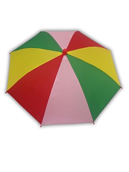 Hands-free Plastic Structure Multicolour Umbrella Hat