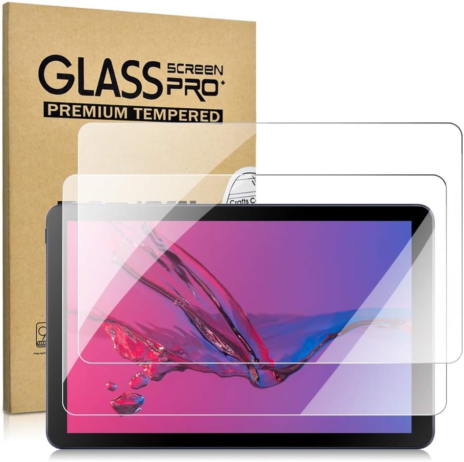 [2 Pack] DETUOSI Tablet 10 inch Screen Protector for Lectrus 10.1, Hoozo 10.1,Dragon Touch Max10,ZONKO 10.1,Winsing 10, WECOOL 10.1,YELLYOUTH 10.1,Haehne 10,BeyondTab 10.1,BENEVE 10.1" Tempered Glass