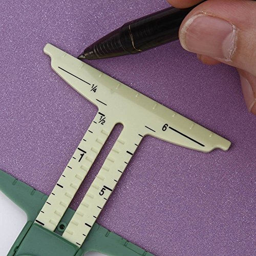 AhlsenL 2 Pack Sliding Gauges - Triangles Gauge & T Gauge 5-in-1 Sewing Gauge Multi-Functional Measuring Tool No-Hassle Easy Marking