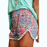 Women Shorts,Haoricu 2017 Clearance! Women Hot Pants Summer High Waist Beach Pants (M, Multicolor)