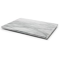 Fox Run Marble Pastry Board, 12" x 16", White