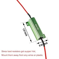 iBrightstar 50W 6ohm Load Resistors for Fix LED