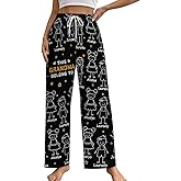 SweetJECCU Personalized Grandma Mom Belong To Pajama Bottoms, Custom Names Couples Pj Pants Family Pajama Pants for Women