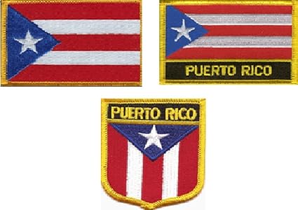 Amazon Com 3 Pack Set Of Puerto Rico Flag Patches Contains Patch