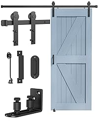 TITECK Sliding Barn Door Hardware Kit - 5 FT Heavy