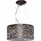 ET2 Inca-7 Light Pendant in Contemporary style-15.75 Inches Wide by 10 inches high-Bronze Finish-LED Lamping Type