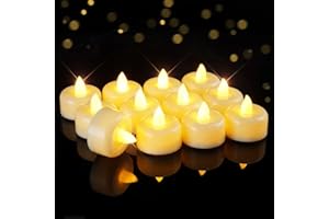 Raycare 12/24/50/100/150Pack Flameless Candles, Battery Operated LED Tea Lights, Long Lasting Fake Candles, Electric Candles for Wedding, Holiday Party, Centerpieces, Home Decor, Halloween, Christmas