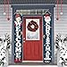 Dazonge Christmas Decorations | Welcome & Christmas Sign for Front Door/Porch Decor | New Year Christmas Winter Party Supplies