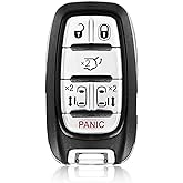 Keylessbest Replacement for 2021 2022 2023 2024 Chrysler Pacifica Voyager Key Fob Remote Control M3N-97395900 6 Buttons 434MHz