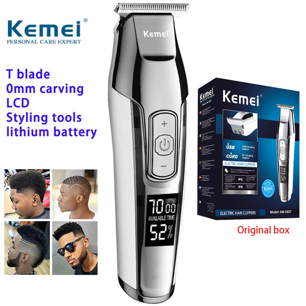 kemei professional hair clippers hair trimmer for men cordless clippers for stylists and barbers