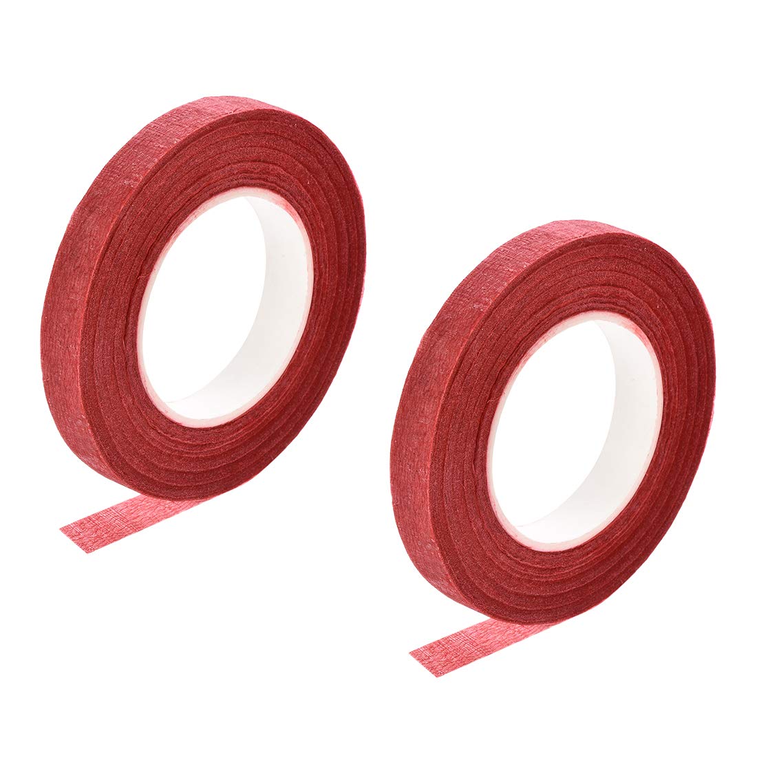 sourcing map 2 Roll 1/2-inch Wide 30Yard Red Floral Tape Flower Adhesives Floral Arrangement Kits