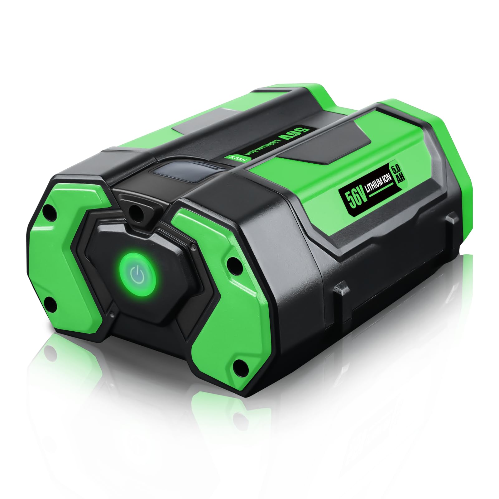 Photo 1 of FERRYBOAT 5.0Ah Replacement for EGO 56VMAX Battery Compatible with EGO 56V Battery BA2800 BA5600T BA4200T BA4200 BA1400, Compatible with EGO Power 56V Power+ Tools 1Pack