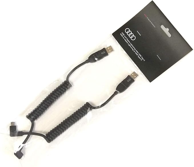 Amazon.co.jp： Audi アウディ純正 Apple Lightning ケーブル microUSB type C ケーブル 2本