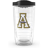 Tervis Appalachian State Mountaineers - Primary Logo Made in USA Double Walled Insulated Tumbler Travel Cup Keeps Drinks Cold & Hot, 16oz, Classic
