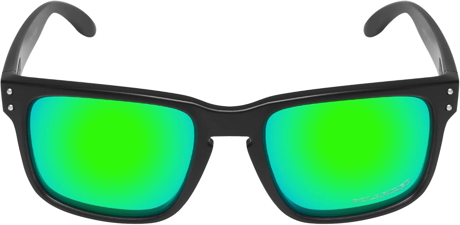 Mryok+ Polarized Replacement Lenses for Oakley Holbrook OO9102-55mm - Emerald Green, Anti-seawater Corrosion Polarized - Emerald Green - Image 3