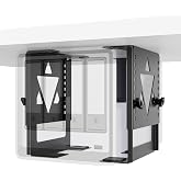 PUTORSEN Under Desk Mini PC Mount NAS Mount Bracket Holder | Height and Width Adjustable, CPU Holder for Mac mini Desktop Computer, Mini PC, Small Form Factor Desktop Tower