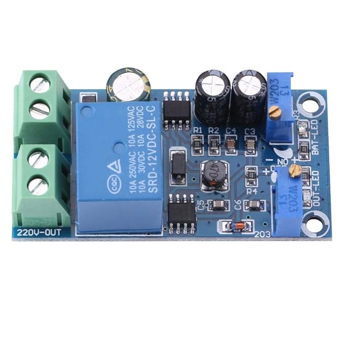 Hilitand 12-48V Charging Controller Module 10A Battery Charging Control Board Charger Power Supply Switch Module(12V)