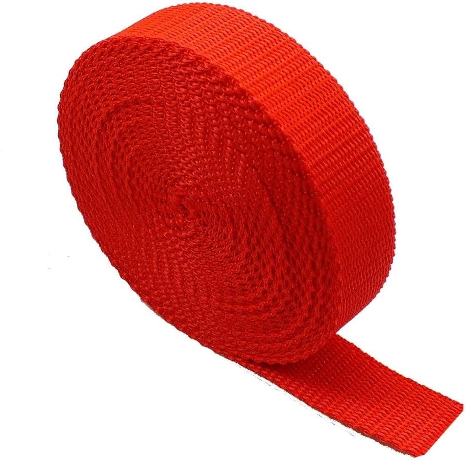 The Bead Shop, 5 Metres, Heavy Duty Polypropylene Webbing Strap Tape for Rucksack Backpacks, Luggage/Cargo Strapping