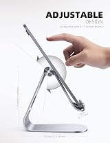 Lamicall Tablet Stand Adjustable Holder Desktop Dock Silver view 5